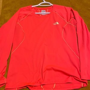 Pink flash fry north face long sleeve